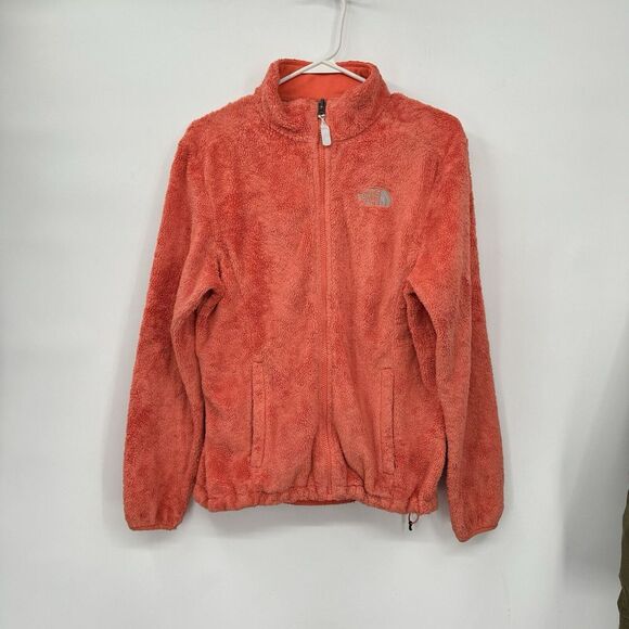 The North Face  Woman's Plush Fleece Jacket Zip Front Sherbet Orange‎ M - Picture 1 of 14